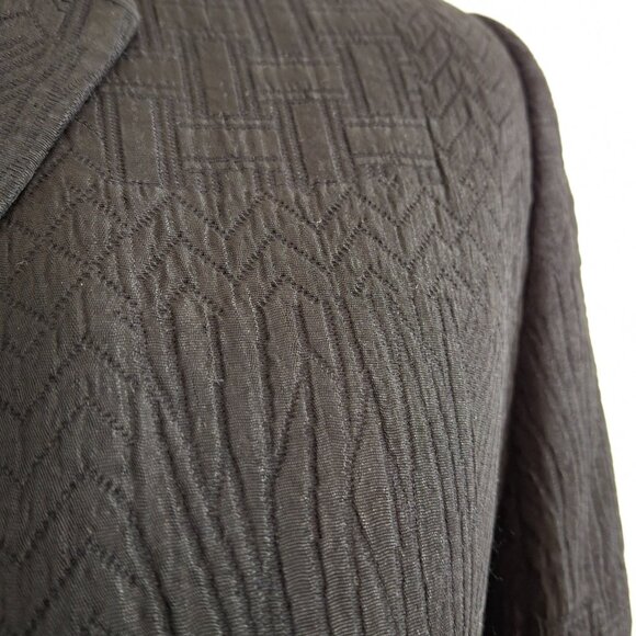 Womans Wool Blend Black Business Career Suit Tailored Blazer Jacket Sz 8 Office - Picture 7 of 16